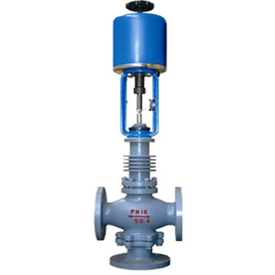 ZAZX（Q）E型電動(dòng)（波紋管）氟合、高溫填料密封式三通分（合）流調(diào)節(jié)閥